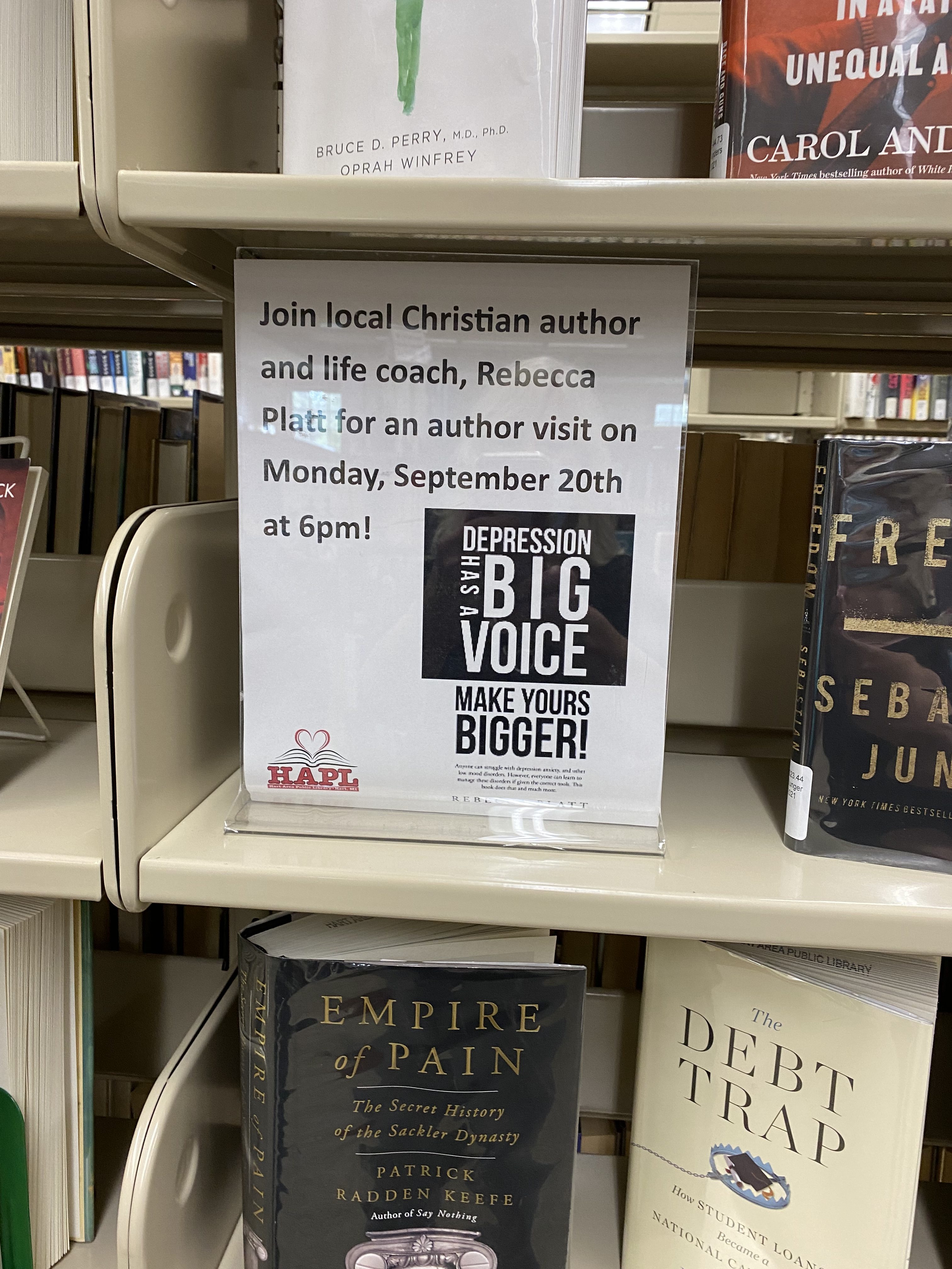 cover of a book/don't let fear stop you