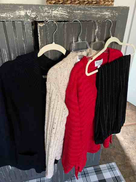 sweaters/garage sale bargains