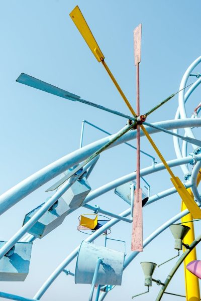 pexels-photo-7846114 | goodthoughtsgoodlives colorful element of roller coaster attraction against sky