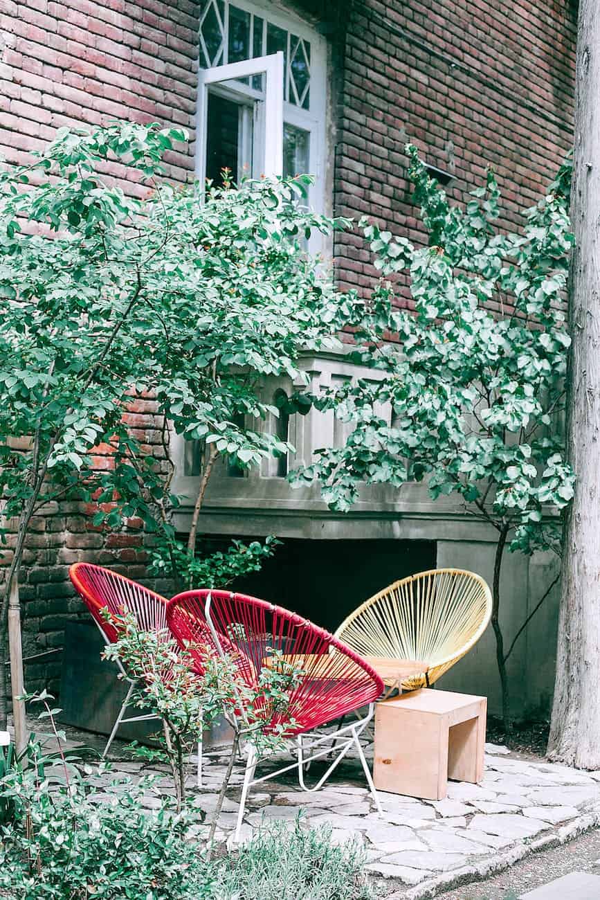 stylish comfortable yard near residential house