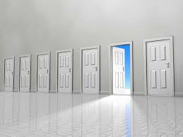 picture of open and shut doors/God's will

