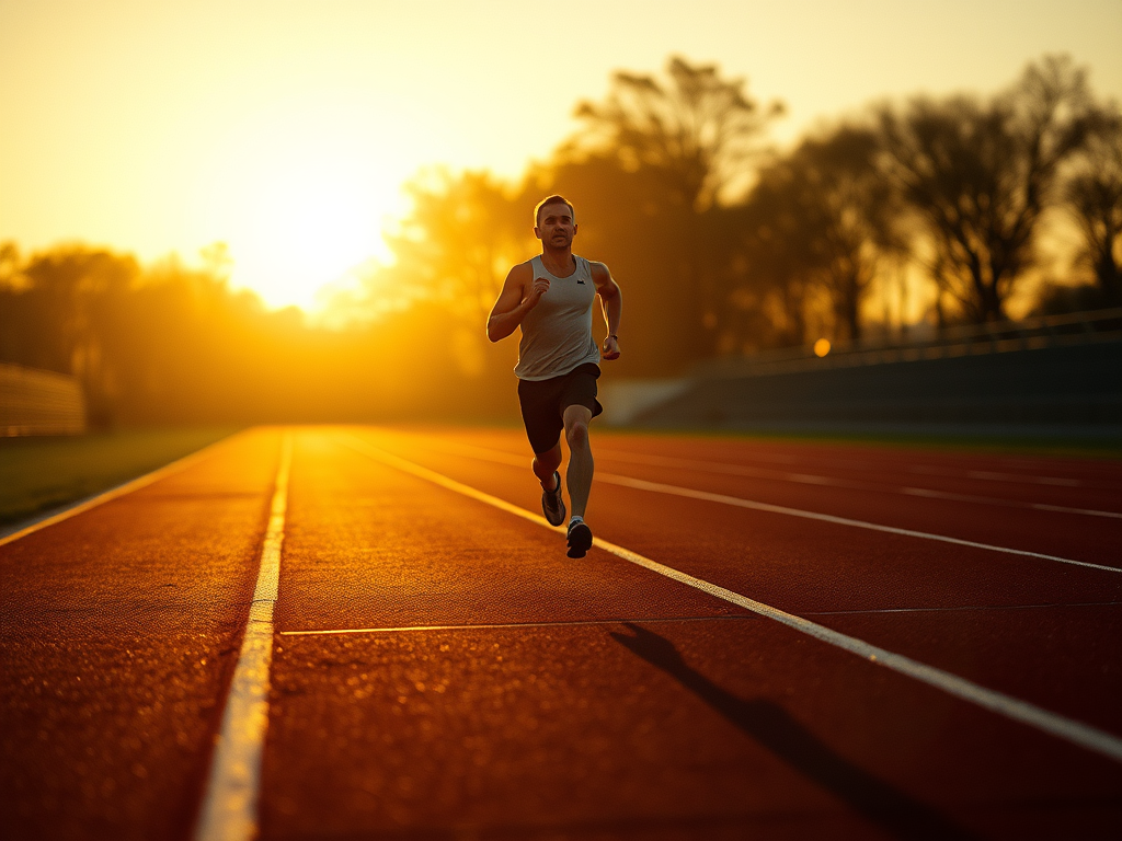 a man running/the past