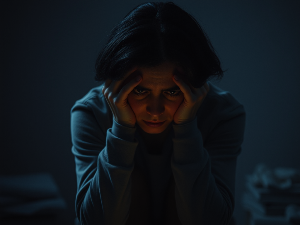 women looking sad/anxiety