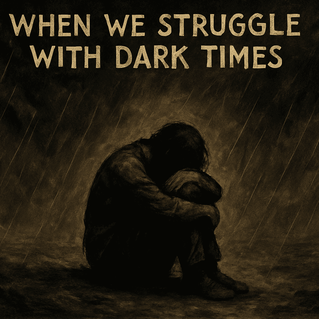 person huddled in despair/thoughts