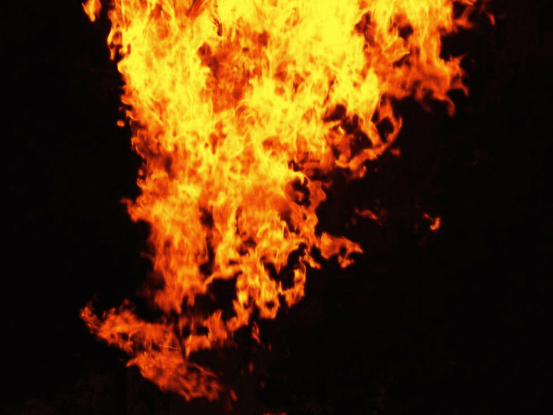 red flame